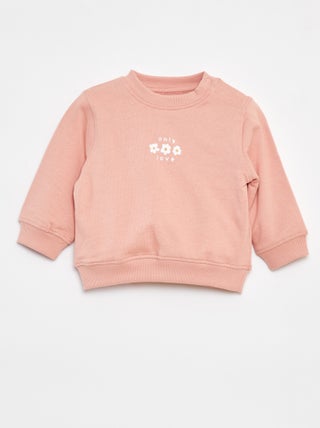 Sudadera de manga larga estampada