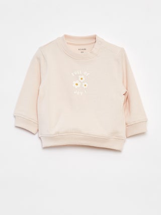 Sudadera de manga larga estampada