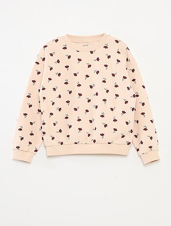 Sudadera de manga larga estampada