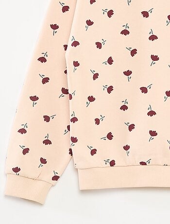 Sudadera de manga larga estampada
