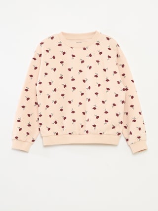 Sudadera de manga larga estampada
