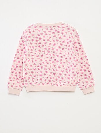 Sudadera de manga larga estampada