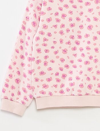Sudadera de manga larga estampada