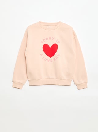 Sudadera de manga larga estampada