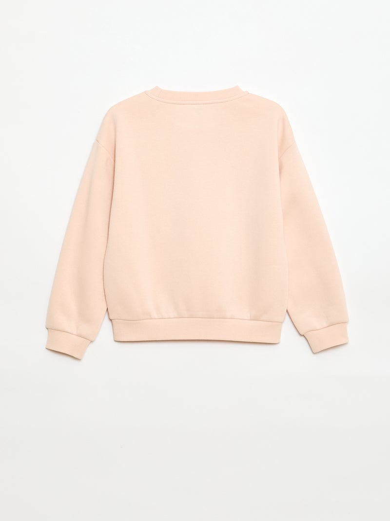 Sudadera de manga larga estampada Rosa - Kiabi
