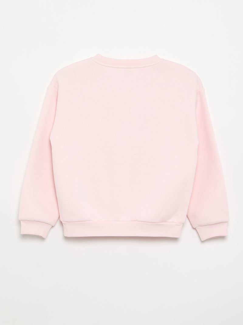 Sudadera de manga larga estampada Rosa - Kiabi