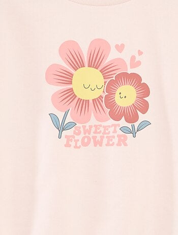Sudadera de manga larga estampada