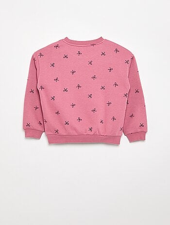 Sudadera de manga larga estampada