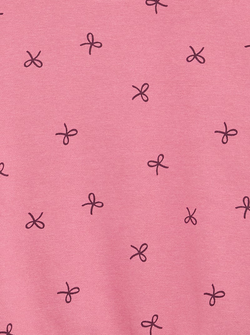 Sudadera de manga larga estampada Rosa - Kiabi