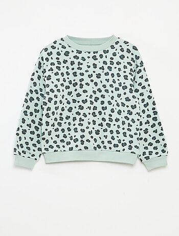 Sudadera de manga larga estampada