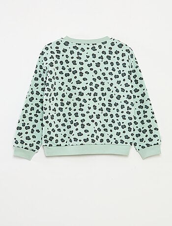 Sudadera de manga larga estampada