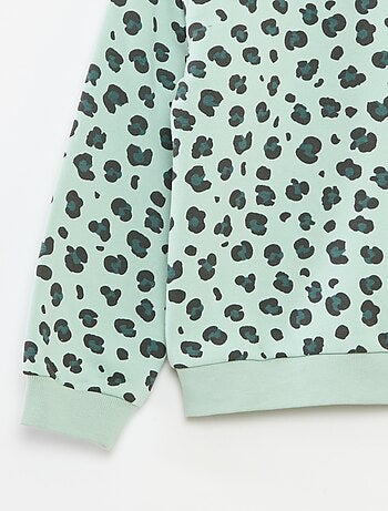 Sudadera de manga larga estampada
