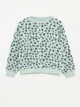 Sudadera de manga larga estampada