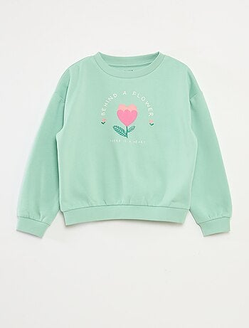 Sudadera de manga larga estampada