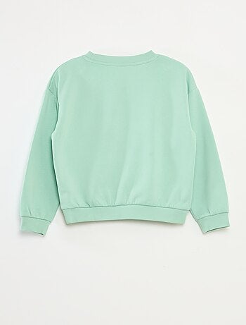 Sudadera de manga larga estampada