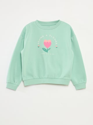 Sudadera de manga larga estampada