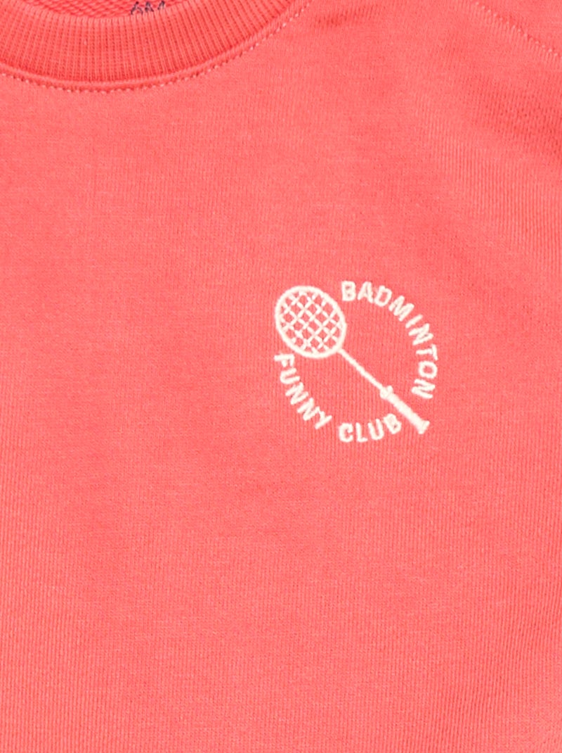 Sudadera de manga larga Rojo - Kiabi