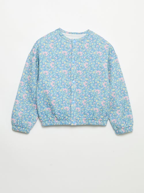 Sudadera de manga larga y abertura con botones a presión - Kiabi
