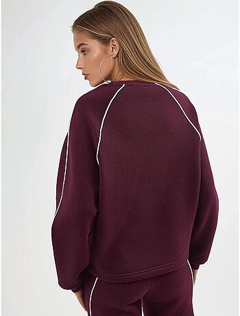Sudadera de manga larga y cuello redondo de corte relajado busem