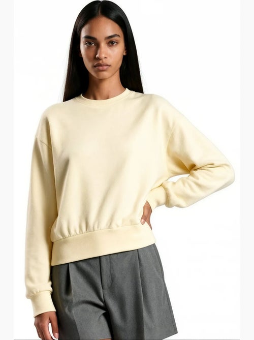 Sudadera de mezcla de algodón para mujer busem - Kiabi Sudadera de mezcla de algodón para mujer busem - Kiabi