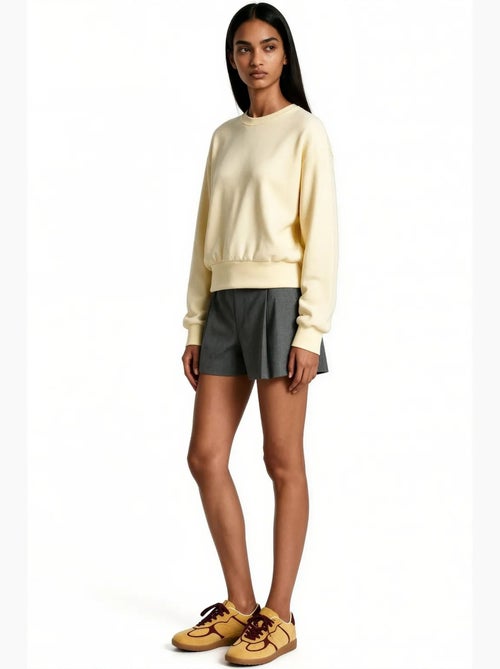 Sudadera de mezcla de algodón para mujer busem - Kiabi Sudadera de mezcla de algodón para mujer busem - Kiabi