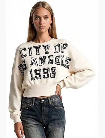 Sudadera de mezcla de algodón para mujer busem