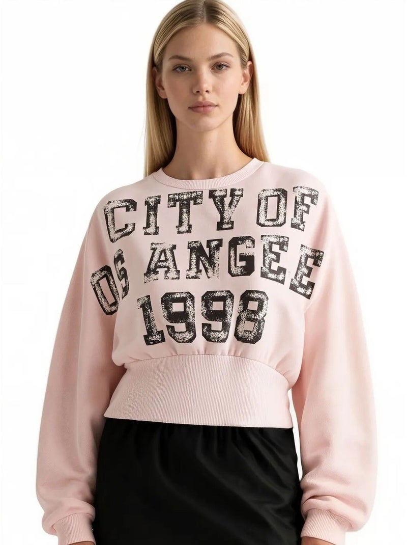 Sudadera de mezcla de algodón para mujer busem Rosa almendra - Kiabi