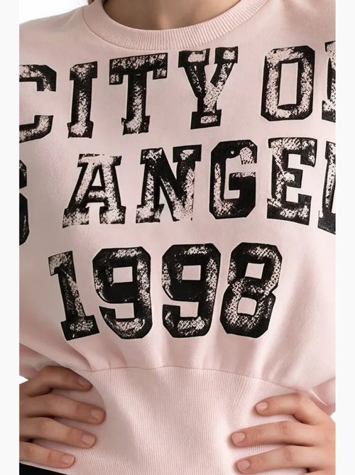 Sudadera de mezcla de algodón para mujer busem - Kiabi Sudadera de mezcla de algodón para mujer busem - Kiabi