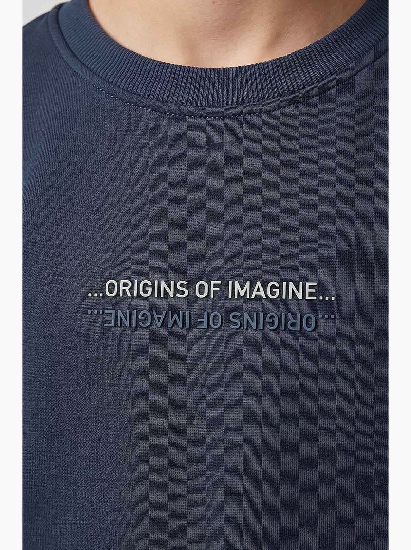 Sudadera de mezcla de algodón tommy Azul marino - Kiabi