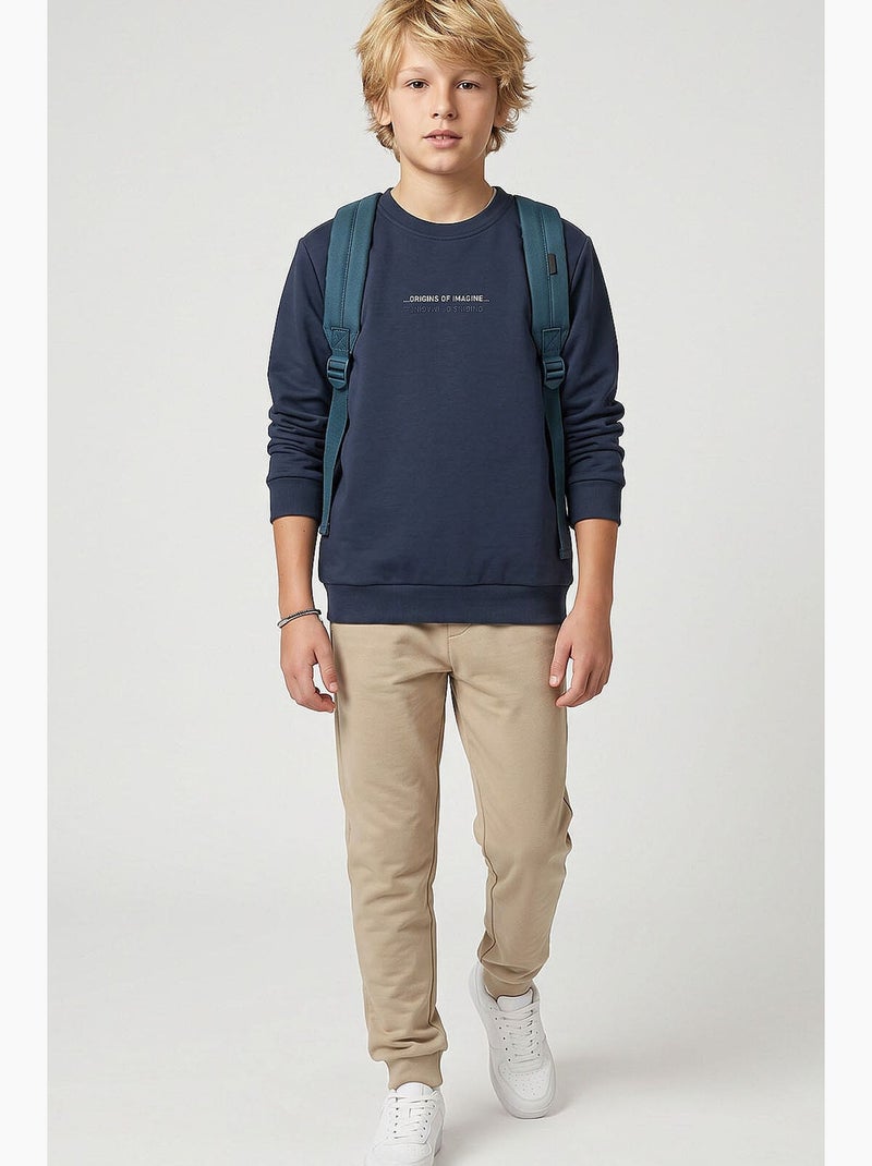Sudadera de mezcla de algodón tommy Azul marino - Kiabi