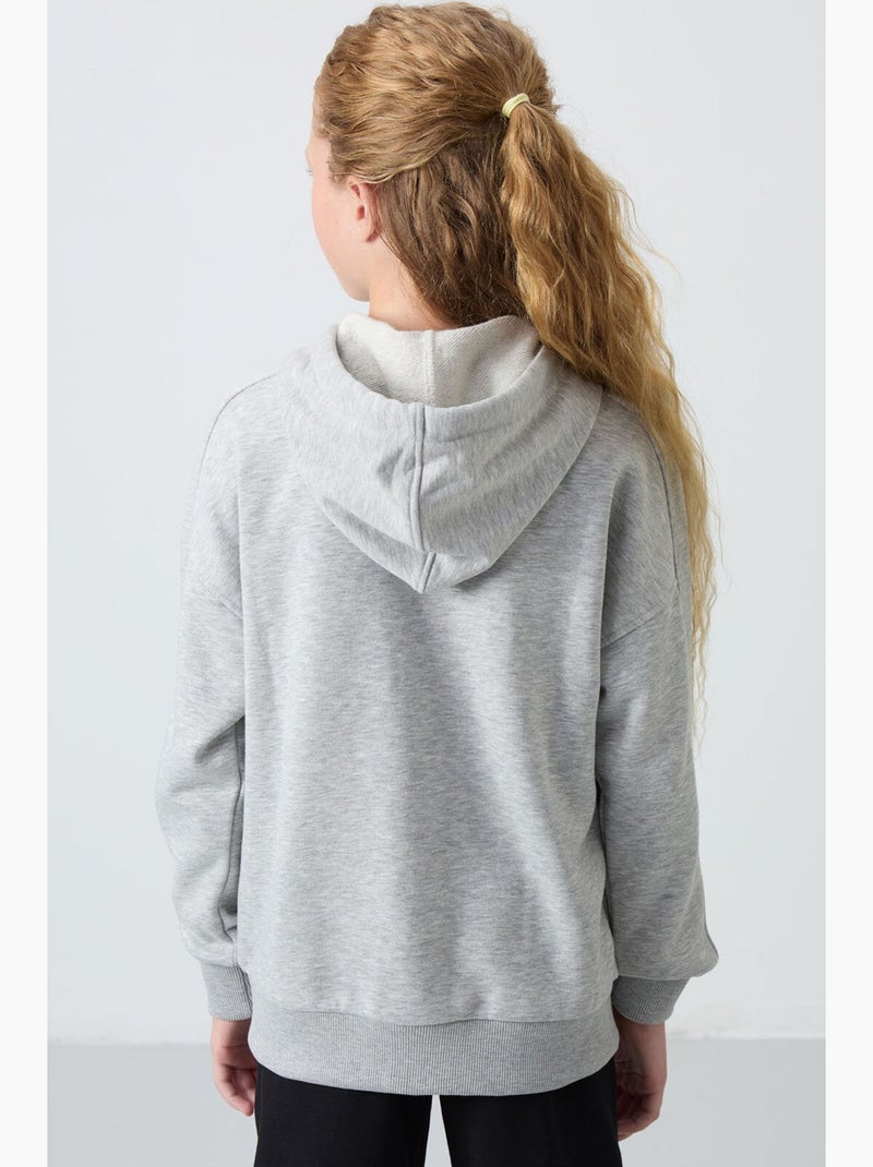 Sudadera de mezcla de algodón tommy Gris claro - Kiabi
