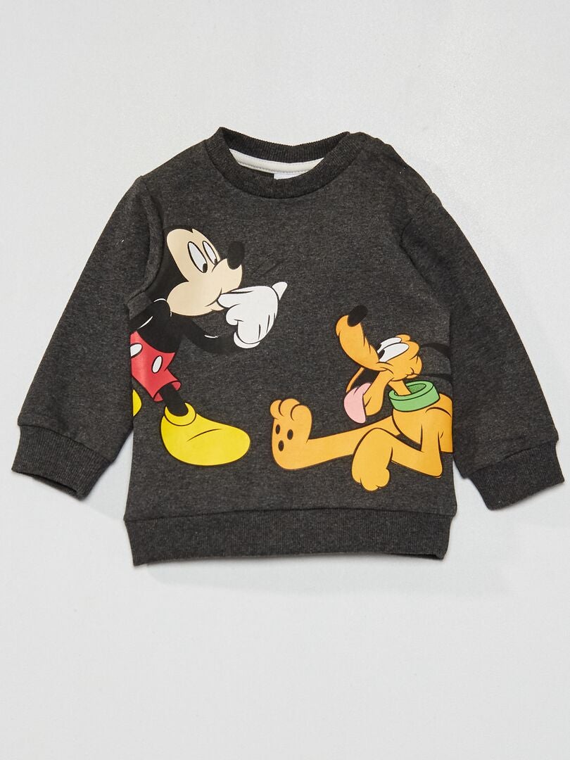 Sudadera de 'Mickey y Pluto' gris - Kiabi