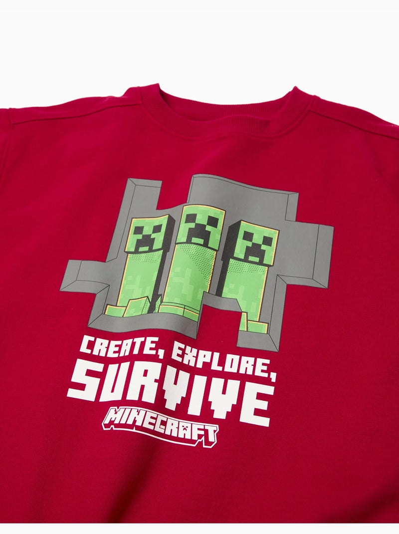 Sudadera de 'Minecraft', MO Fashion Rojo - Kiabi