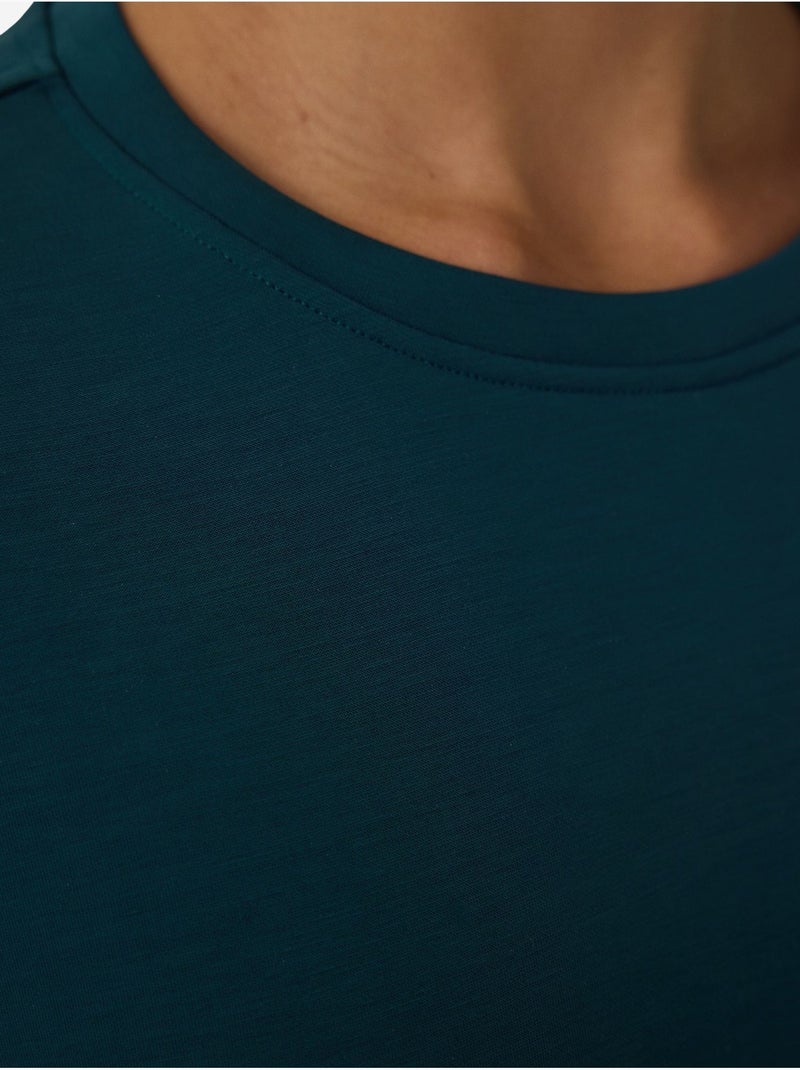 Sudadera de modal perchada penti Verde botella - Kiabi