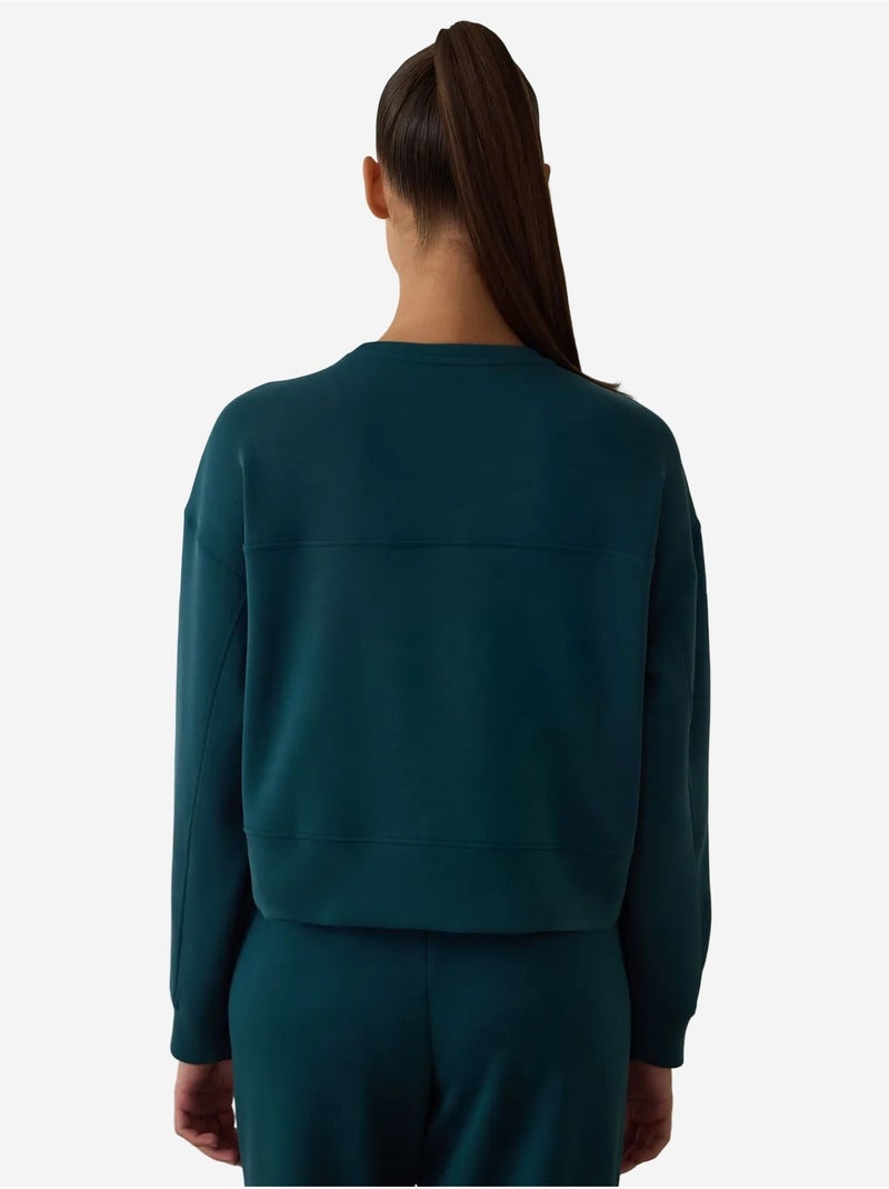 Sudadera de modal perchada penti Verde botella - Kiabi