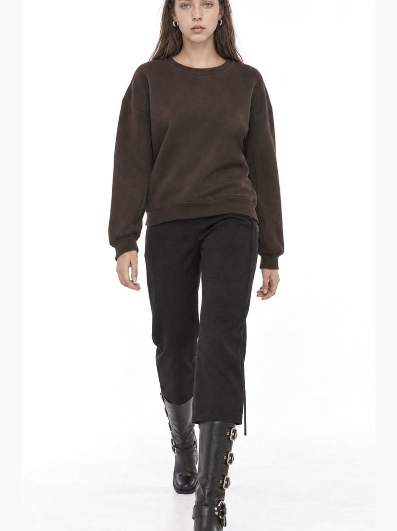 Sudadera de mujer busem Marrón chocolate - Kiabi