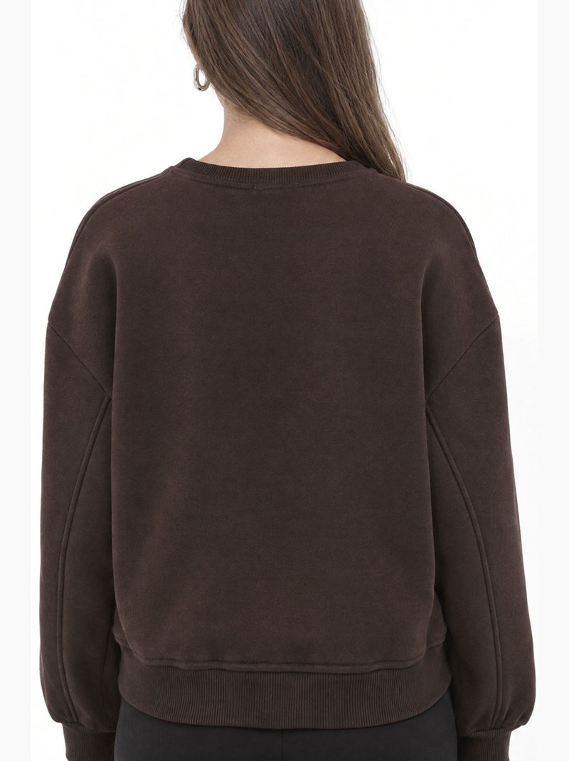 Sudadera de mujer busem Marrón chocolate - Kiabi