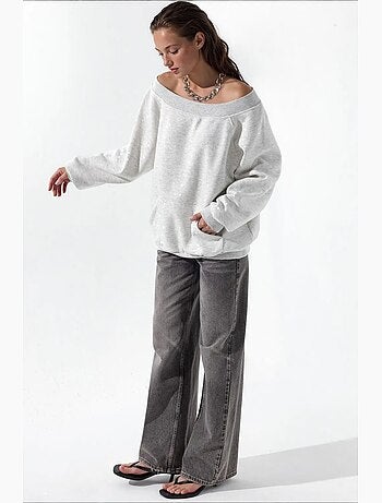 Sudadera de mujer de mezcla de algodón busem