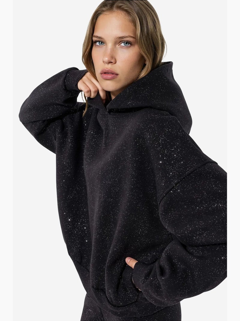Sudadera de mujer de mezcla de algodón busem Negro - Kiabi