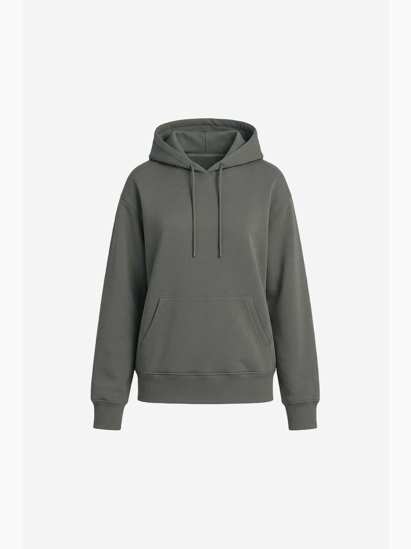 Sudadera de mujer de mezcla de algodón tommy Verde caqui - Kiabi