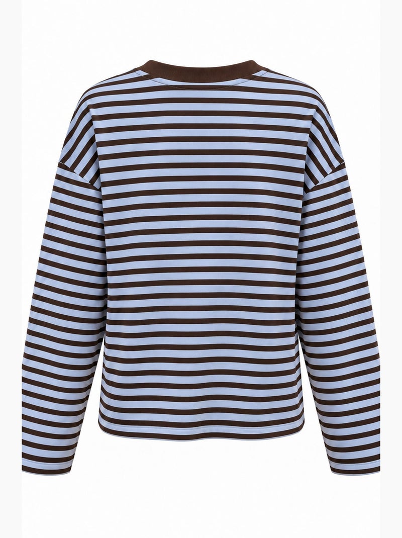 Sudadera de mujer mixray Azul Marrón - Kiabi
