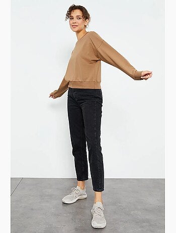 Sudadera de mujer relaxed con cuello redondo tommy