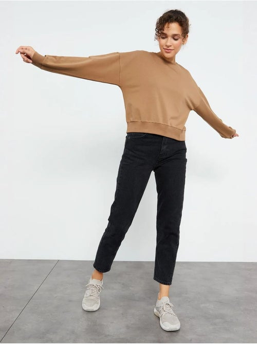 Sudadera de mujer relaxed con cuello redondo tommy - Kiabi