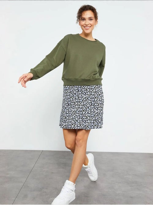 Sudadera de mujer relaxed con cuello redondo tommy - Kiabi