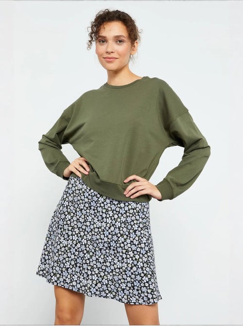 Sudadera de mujer relaxed con cuello redondo tommy - Kiabi