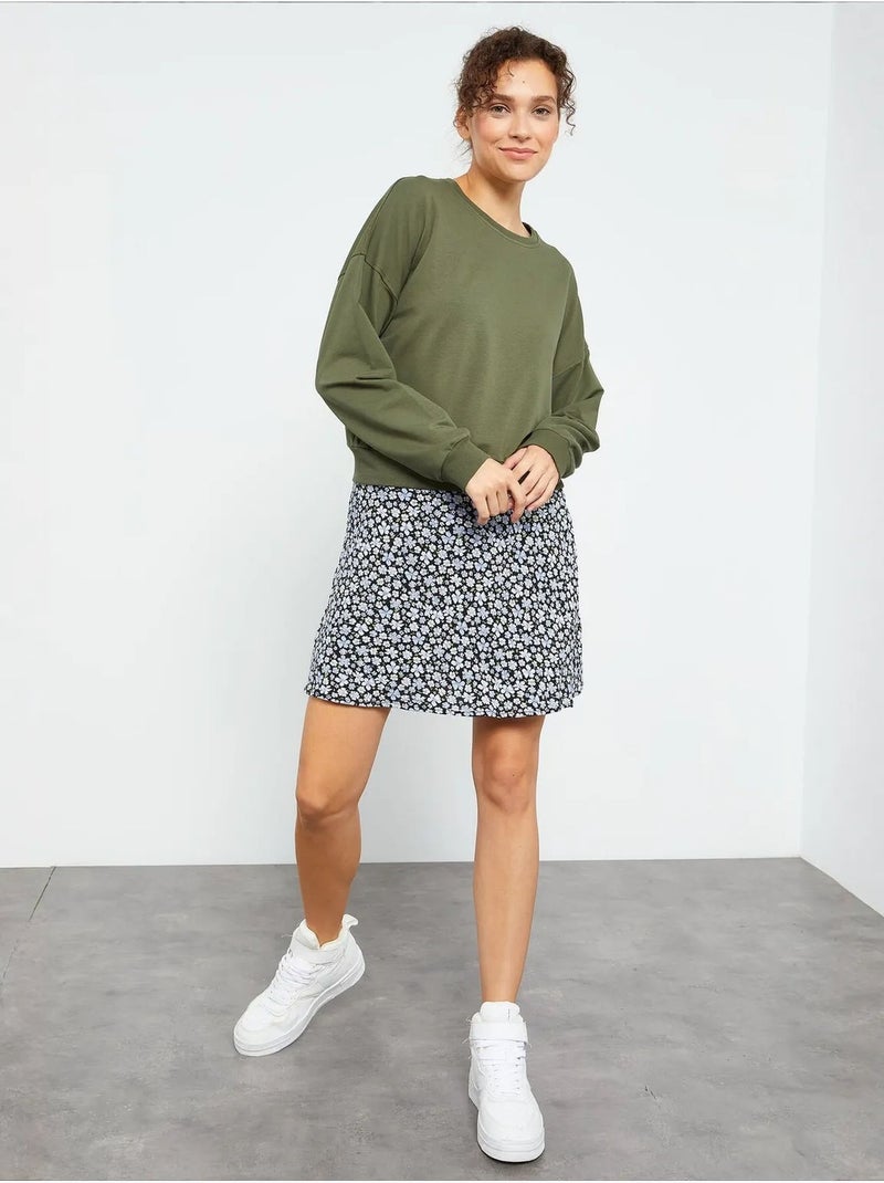 Sudadera de mujer relaxed con cuello redondo tommy Caqui - Kiabi