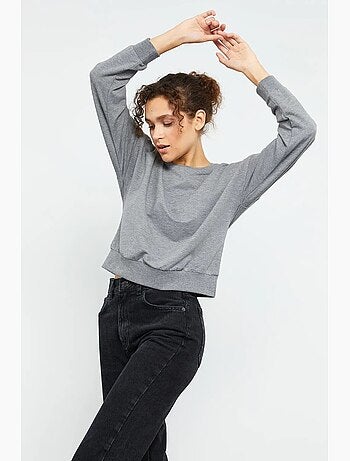 Sudadera de mujer relaxed con cuello redondo tommy