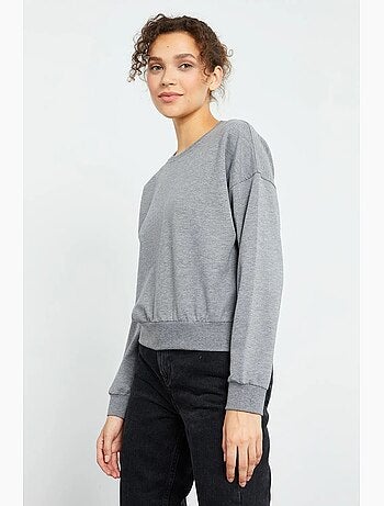 Sudadera de mujer relaxed con cuello redondo tommy