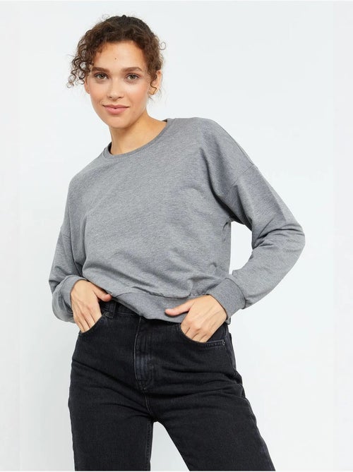 Sudadera de mujer relaxed con cuello redondo tommy - Kiabi