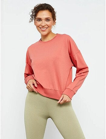 Sudadera de mujer relaxed con cuello redondo tommy